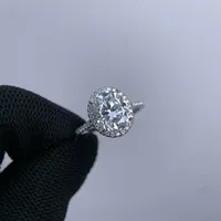 Bague de mariage MuShan en argent sterling 925 avec diamant Moissanite couleur D VVS1 pour femme, bijoux fins brevetés MST
