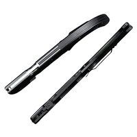 Navaja de bolsillo plegable de acero 8Cr13MoV con hoja recurva de punta de caza, mango G10, bloqueo de seguridad, pomo, resistente para camping al aire libre, EDC, OEM