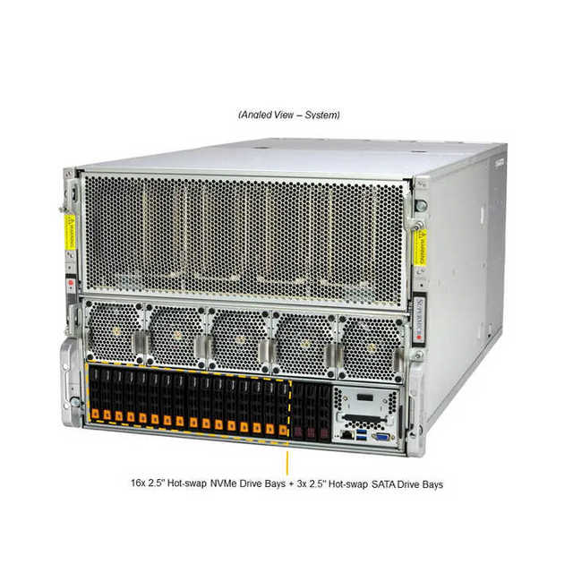 Original Supermicro SYS-821GE-TNHR Gpu Server with 8U System Express Interface for Workstation Use