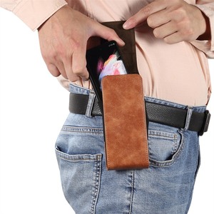 Funda Universal de Cuero PU para Teléfono Samsung Z Fold 7 6 5 4 y <span class=keywords><strong>3</strong></span> 5G, con Clip para Cinturón, Funda Tipo Holster, Bolsa de Cintura - Product Image 6