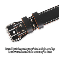 Ceinture de musculation en cuir réglable et protectrice avec logo personnalisé, soutien dorsal pour la musculation et le powerlifting