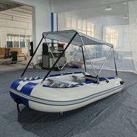 3.3m 3.6m 3.8m bateau gonflable plancher en aluminium bateau gonflable prenant 4 personnes conduisant dans le lac, la rivière et la mer au large