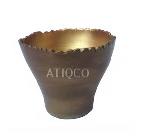 ที่วางเทียนเหล็กทรงหกเหลี่ยม Atiqco สีเขียวอมฟ้า ที่วางเทียนโลหะสีทอง งานแฮนด์เมด รุ่น 788866 ของตกแต่งบ้าน สไตล์โดดเด่น - Product Image 2