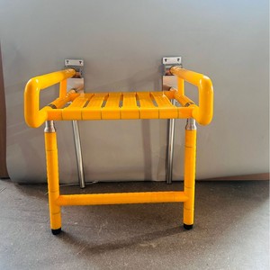 Kaku Bathroom <b>Folding</b> <b>Stool</b> Stainless Steel 150kg Load Capacity Wall Mounted Non Slip Elderly Shower Chair - Product Image 5