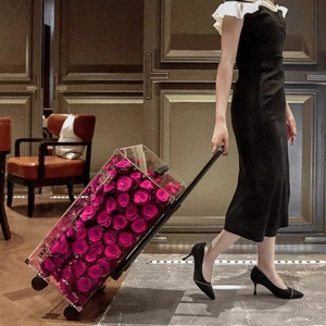 Coffret Cadeau Sac à Main de Fleurs Éternelles <span class=keywords><strong>Floyd</strong></span> Rose 2025 – Fait Main, Idéal pour la Fête des Mères, la Remise des Diplômes, Cadeau Idéal pour Femme - Product Image 1