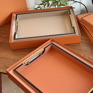 Plateau de service de chambre d'hôtel de haute qualité, plateau en bois, plateau de rangement pour l'hôtellerie, idéal pour les cadeaux - Product Image 2