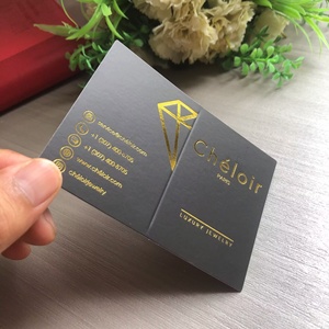 Tùy Chỉnh Sang Trọng Lá Vàng Gấp Thẻ Kinh Doanh In Ấn Màu Đen Cảm Ơn Bạn Thẻ Gấp Thẻ Quà Tặng Với Logo Riêng Instagram Mã QR - Product Image 3