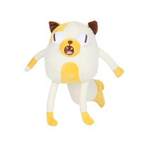Peluche personnalisée avec logo Adventure Time, jouet d'aventure, personnage de dessin animé, grenouille verte, console de jeu bleue, poupée en peluche, oreiller