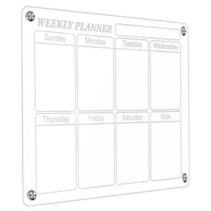 Wear Resisting Calendar Whiteboard Quality Primacy Magnetic Fridge Board Delicate Dry Erase Calendar for Wall