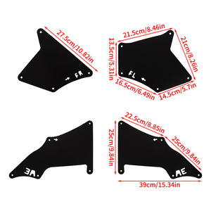 Guardabarros de Plástico Negro para Toyota Prado 2003-2017, Accesorios Exteriores para Automóviles - Product Image 1