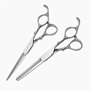 PROSEE 5.5 6.0 Ciseaux de coiffure professionnels pour barbier, acier inoxydable VG10 de Chine, lame tranchante, modèle de ciseaux à effiler - Product Image 1
