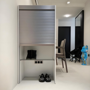 <span class=keywords><strong>Porte</strong></span> à <span class=keywords><strong>volet</strong></span> <span class=keywords><strong>roulant</strong></span> isolée en aluminium pour la sécurité du garage, fenêtre roulante à isolation thermique personnalisée et <span class=keywords><strong>volet</strong></span> anti-tempête - Product Image 3