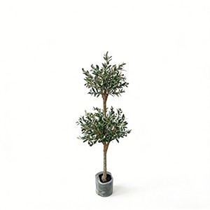 Árbol de Olivo Artificial de Doble Bola, Plástico Ecológico, Siempre Verde, para Bodas y Navidad, Precio de Fábrica al por Mayor - Product Image 1
