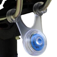 Feu arrière de vélo étanche Hot Wheel Flash, petit, à suspendre, pour la conduite nocturne, LED grenouille, en ABS, accessoires de sécurité, avertissement, alimenté par batterie