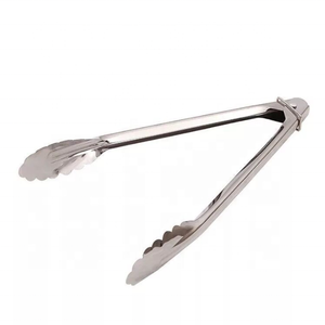 Mini de comida de acero inoxidable <span class=keywords><strong>pinzas</strong></span> con deslizante anillos pequeña concha de almeja servicio <span class=keywords><strong>pinzas</strong></span> para servir aperitivos postres ensalada - Product Image 1