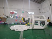 Dôme Igloo Géant Transparent Gonflable pour Fêtes d'Enfants, Tente Bulle Gonflable, Maison à Ballons Extérieure