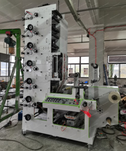 Tốc độ cao PVC UV lá Bopp PE Inline lớn định dạng 2 4 5 Màu Nhãn giấy flexography máy in - Product Image 2