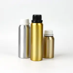 Custom Color Natural Essential Oil Bottle Aluminum Bottle With Anti-theft Cap 100ml 300ml