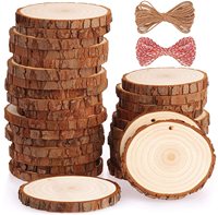 Tailai cercle en bois placage artisanat primitif noël bricolage décorations dessin pour enfants décoration de maison en bois