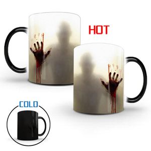 Tazas de Cerámica Blancas Personalizadas al por Mayor con Logotipo, Tazas Mágicas de 11 oz, Tazas de Café que Cambian de Color para Sublimación - Product Image 4