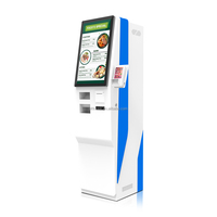 Kiosque de paiement de stationnement automobile sur pied avec écran LED pour l'échange de devises en libre-service, avec SDK et reconnaissance faciale