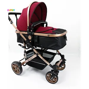 Carrinho de bebê de luxo 2021, carrinho de bebê 3 1 com sistema de viagem