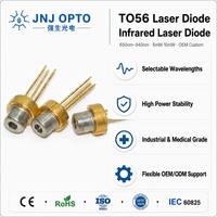 Diode laser IR TO56 Premium 650nm 680nm 808nm 850nm 905nm 940nm 5mW 10mW Haute Stabilité OEM Longueur d'onde Personnalisée Usine
