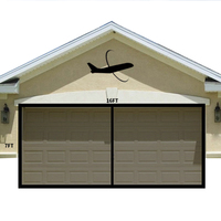 Moustiquaire magnétique de grande taille à fermeture automatique pour porte de garage Design moderne avec maille en fibre de verre polyester Moustiquaire de style moderne