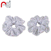 Ruida Personnaliser Cheer and Dance Élégant Blanc et Blanc Mystique Chouchous Avec AB Strass