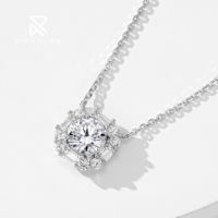 Rochime bijoux de mode Mini collier en diamant unique 925 argent Sterling plaqué rhodium zircon cubique accessoires femmes