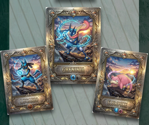 Wholesale Pokmon Japanese Style Anime Metal Trading Cards Premium Custom Alloy Table <strong>Game</strong> Full Color Printing Square Corners - Product Image 6