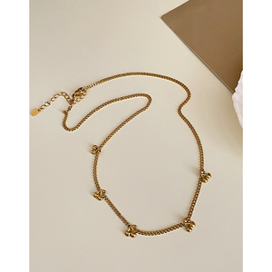 Cereza fruta pequeño encanto collar de acero inoxidable cadena de eslabones cubanos gargantilla Lisa collares Chic moderno lindo elegante joyería de fiesta - Product Image 3