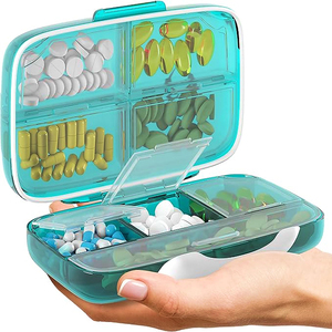 Wholesale 7-compartment <b>Pill</b> Box Large Waterproof Organizer Easy to Open and Close Portable Multifunction <b>Pill</b> Storage <b>case</b> - Product Image 1