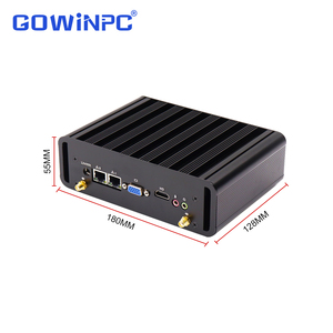 พีซีฝังตัวแบบไม่มีพัดลมสำหรับอุตสาหกรรม พร้อม Intel 8th Gen Core i3 i5 i7 พอร์ต Gigabit Ethernet คู่ และตัวเครื่องอะลูมิเนียม - Product Image 4