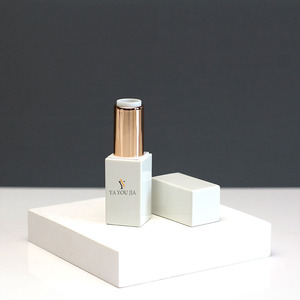 Nouveau stock – Tube de rouge à lèvres carré magnétique lesté en ABS de 3,5 g avec capuchon à vis, couleur blanche, pour baume à lèvres - Product Image 3
