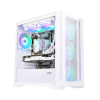 Casing SAMA sisi ganda tempered glass, casing pendingin cair pc gaming efek ARGB mendukung 240