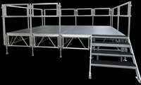 Station de DJ de haute qualité plate-forme de scène portable en aluminium étapes d'événements en plein air faciles à vendre