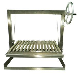 Système de levage à cliquet et à griffes en acier inoxydable pour barbecue au charbon de bois de 30 pouces, Asado Parrilla / Santa Maria / Argentin GK740E GK740E - Product Image 2