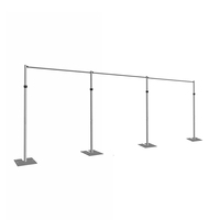 Pipe et drapé Kit toile de fond scène extérieure rideau support mural décoration pour mariages et événements tuyaux et drapé kits