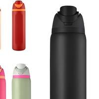 Bouteille d'eau en acier inoxydable 32 oz à large ouverture, anti-fuite