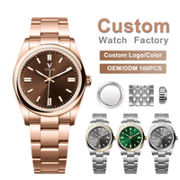 Jam Tangan Pria Merk Kustom dengan Dial Warna-warni Tersedia, Buat Sendiri, Tambahkan Nama, Jam Tangan untuk Pria