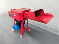 Équipement et outils agricoles Hacheurs d'ensilage à moteur à essence Machine à couper les paillettes Machines de traitement des aliments pour animaux de ferme
