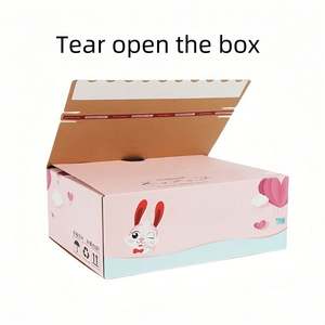 Custom 2mm Thick PET Corrugated Cardboard <b>Gift</b> <b>Box</b> Self-Sealing Mailer Tear Strip Logo Socks Recycled Materials Matte Embossing - Product Image 6