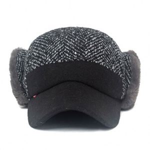 Casquette de baseball en velours pour homme, chaude et épaisse, avec protection des oreilles, idéale pour les sports d'hiver, pour les personnes d'âge moyen et les seniors, résistante au froid, pour les activités de plein air - Product Image 3