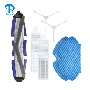 Kit compatible avec les aspirateurs robots <span class=keywords><strong>Rowenta</strong></span> Tefal 60 RR7427 RR7447 RG7447 Pièces détachées Rouleau Brosse rotative Filtre HEPA Chiffon de nettoyage - Product Image 1