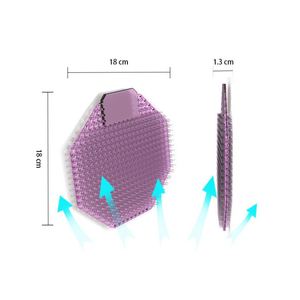 Nouveau design : Écrans de urinoir désodorisants en plastique EVA, forme hexagonale, avec support de parfum et logo de marque, pour toilettes et salles de bain - Product Image 6