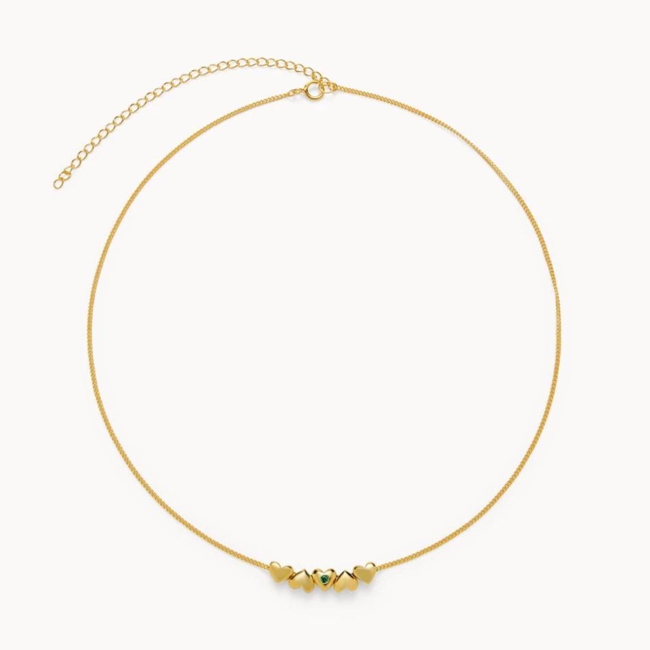 Golden loves lead dancer necklace