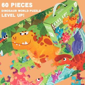 Jouet éducatif pour enfants, puzzle en papier écologique personnalisé avec motifs de princesses, pirates, dinosaures et elfes, 60 pièces - Product Image 3