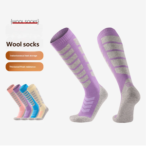 Calcetines térmicos para esquí, calcetines gruesos hasta la rodilla para invierno, calcetines transpirables con absorción de impactos, calcetines largos para esquí y senderismo - Product Image 3