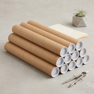 Cilindro de papel de lujo de 52 x 2 x 410 mm de largo, caja de embalaje con impresión personalizada, tubo de cartón ecológico para varillas de incienso - Product Image 1